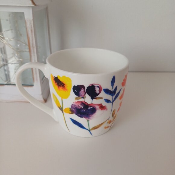 Colorful Floral Coffee Mug/Cup Rose of England Fine Bone China Made in UK - Picture 4 of 9